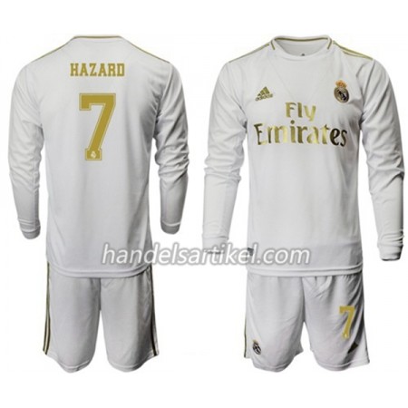 Real Madrid Hazard 7 Kinder Heim Trikotsatz 2019/20 Langarm (+ Kurze Hosen)